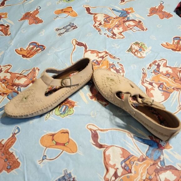 Leather Hush Puppies Mary Jane Sandals NWOT Size 9 - Picture 7 of 13